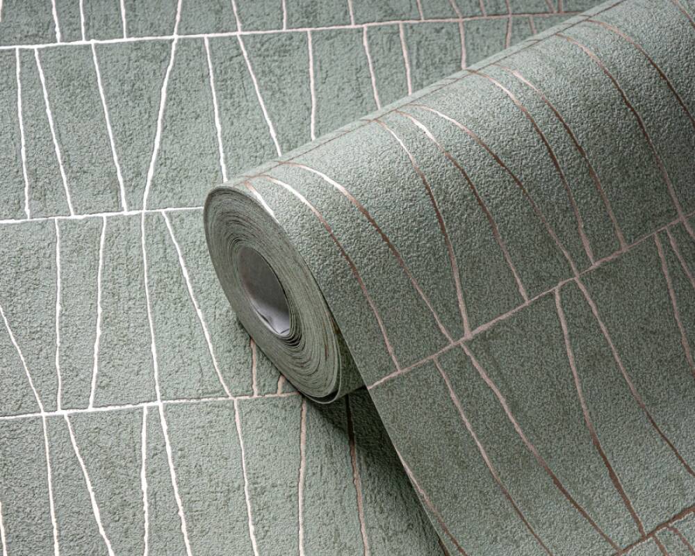 METALLIC GEOMETRIC SAGE