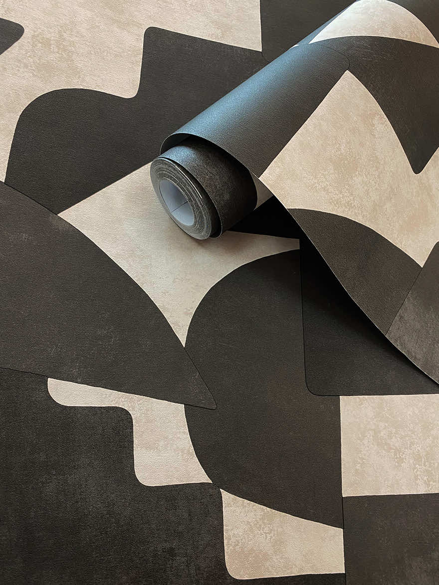 Black and Cream Abstract