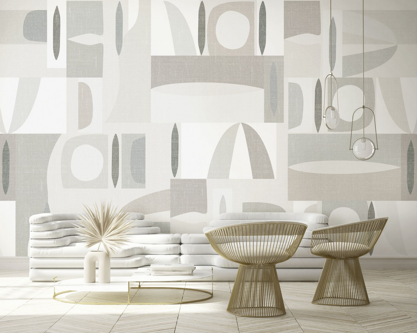 Boho Neutral Geometric Shapes