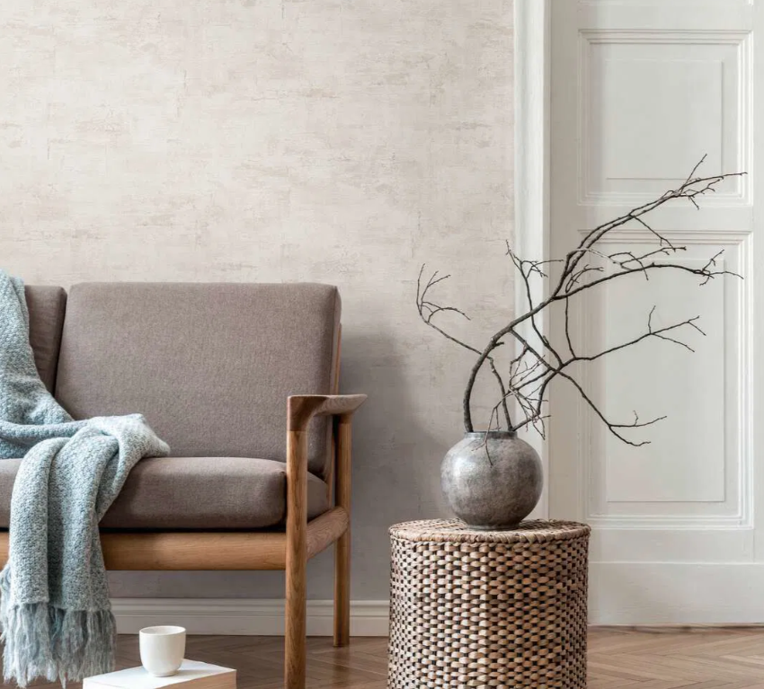 White & Beige Cement