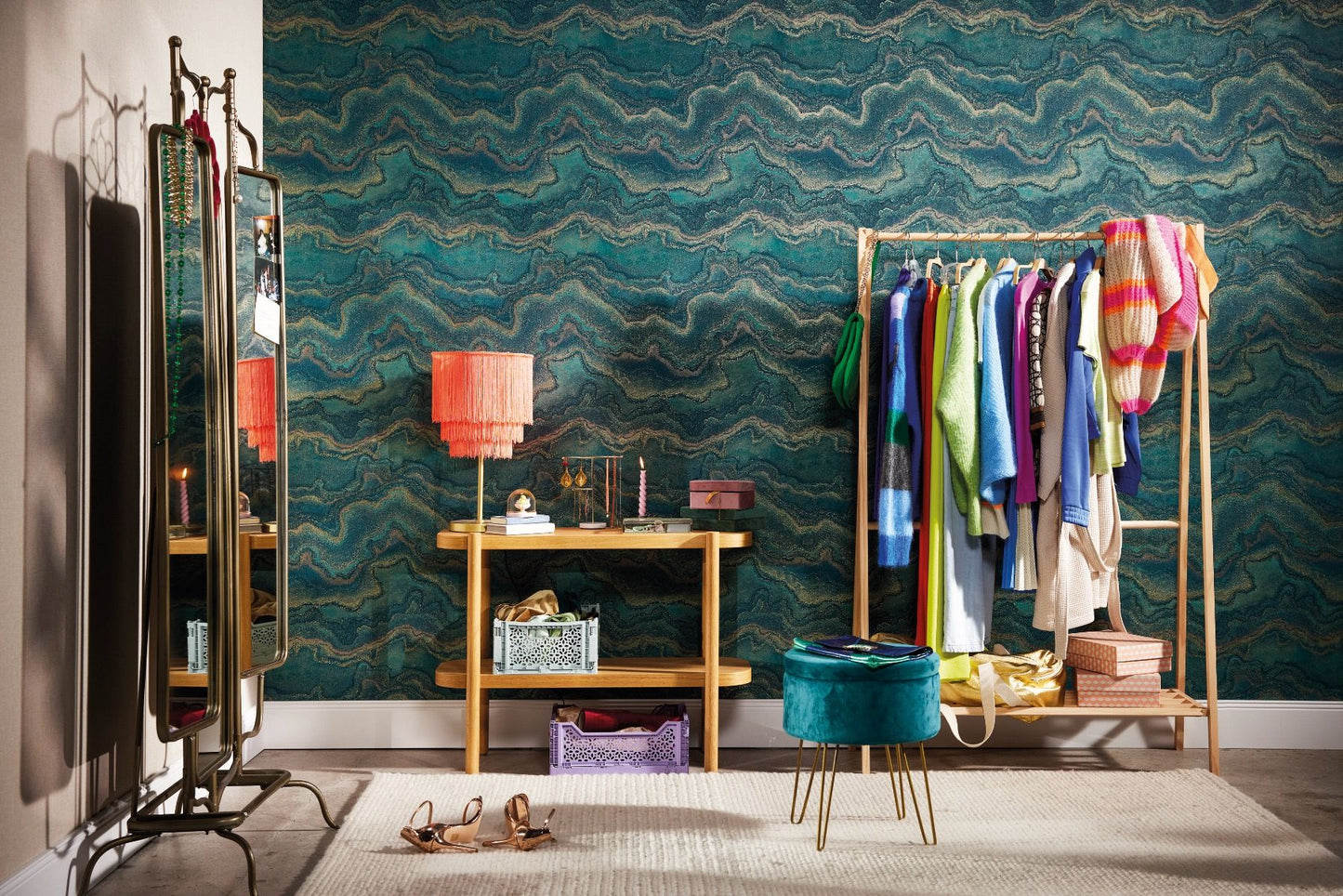 Teal and Gold Styllistic