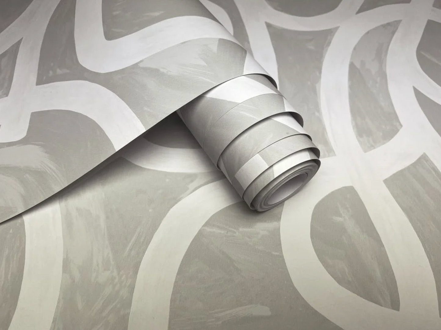 Silver on Silver Swirls