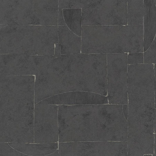 Black Geometric Cement Texture