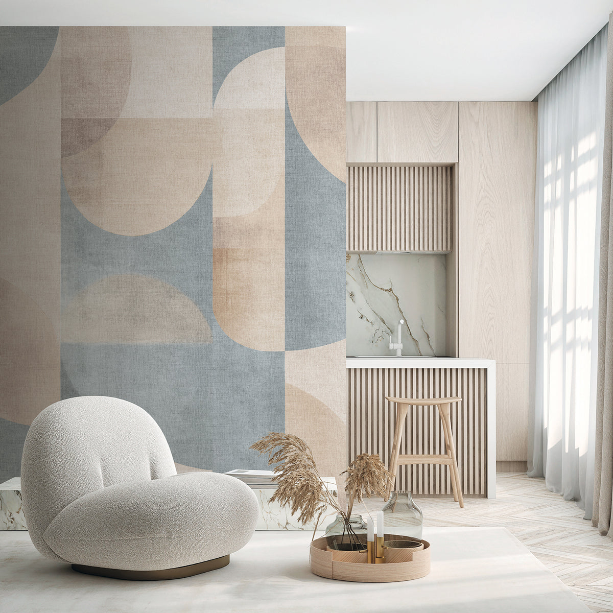 Soft Geometry Mural