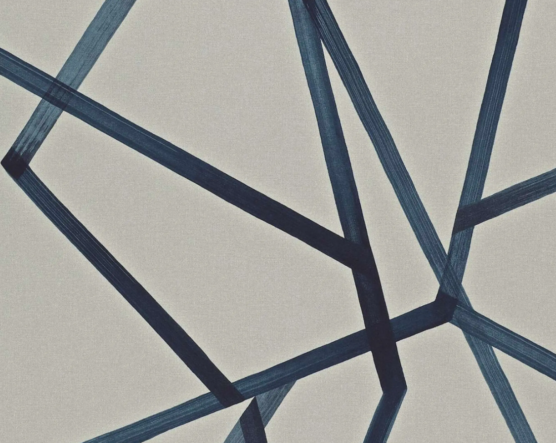 Blue Geometric Lines