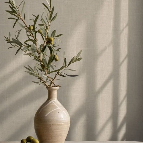 Cream Boho Textile