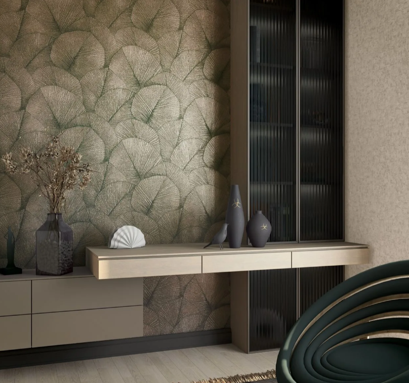Metallic Lotus Leaves