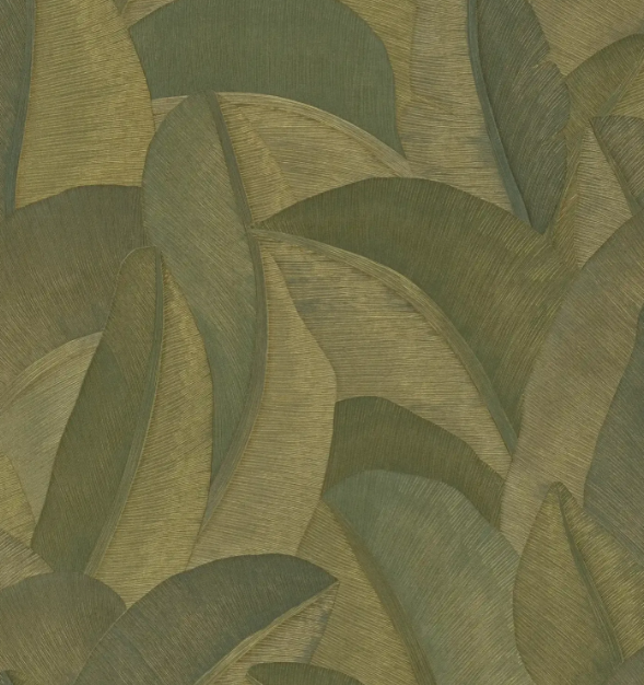 Green Metallic Leaf